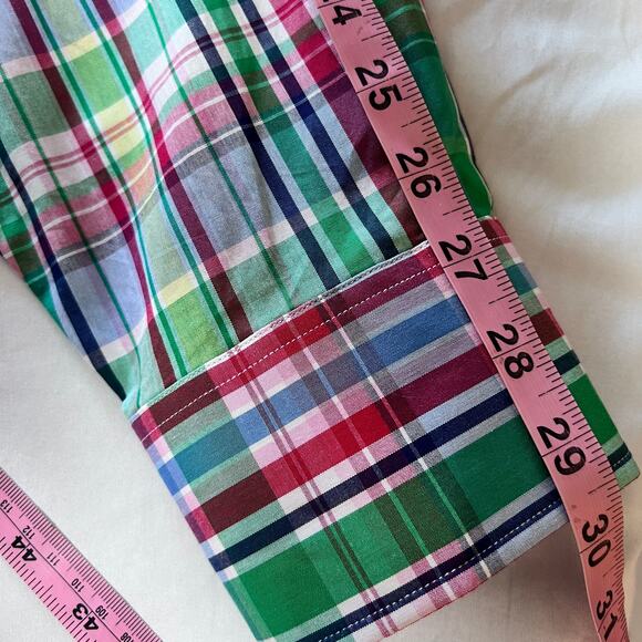 NWT TailorByrd Men’s 3XLT Shirt Multicolor Plaid Long Sleeve Button Big & Tall - Picture 9 of 10